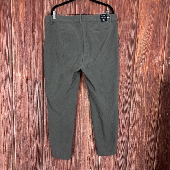 J. Crew Ruby Crop Pant Gray Size 14 NWT Dress Pant Work Ankle - Picture 3 of 7
